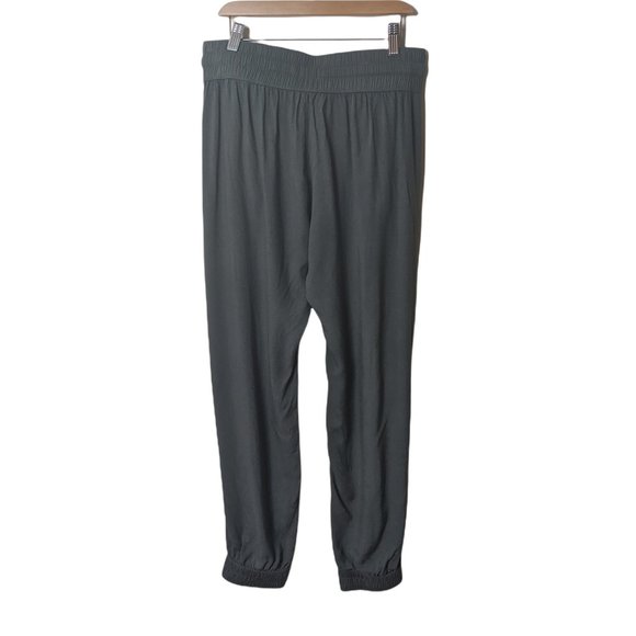 Aritzia Sunday Best Grenville Lightweight Joggers Small Green Rayon Twill Pants - Picture 4 of 6